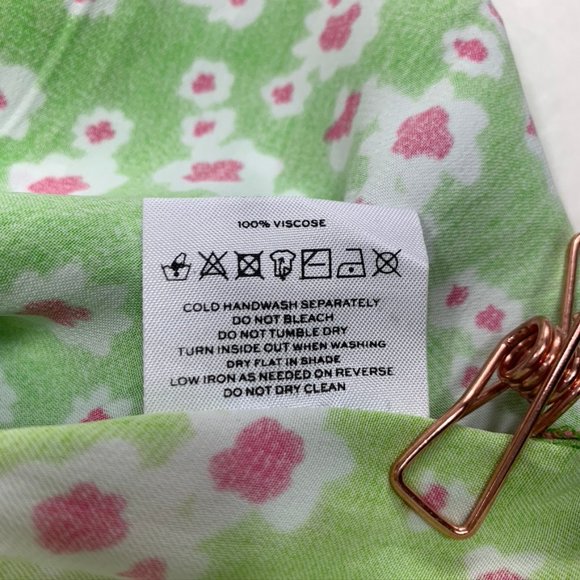 Faithful the Brand Green floral satin midi dress - Picture 10 of 10